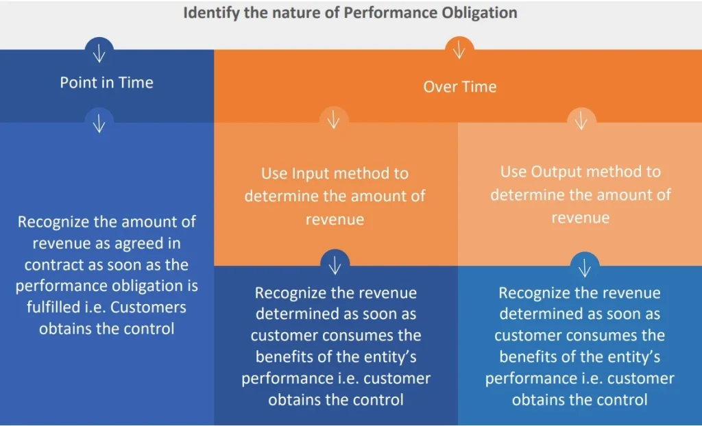 identify nature of performance obligation