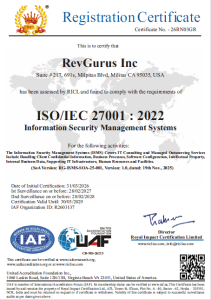 RevGurus Inc_ISO Cert RevGurus Inc_ISO Cert